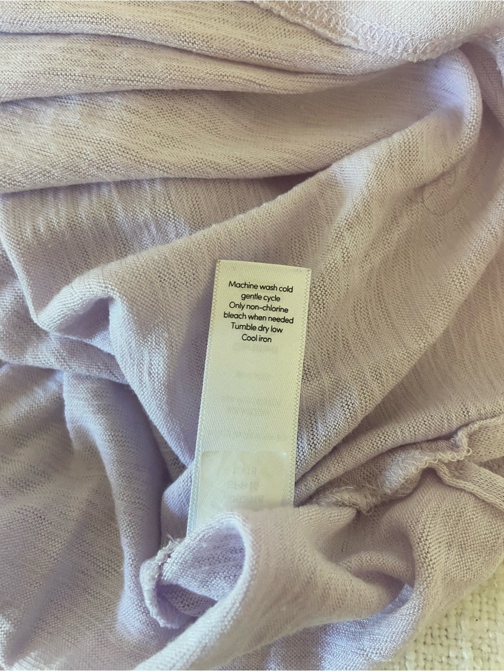 Athleta Lavender Crew Neck Long-sleeve Sheer Women’s Large Tall - Used - Picture 10 of 10